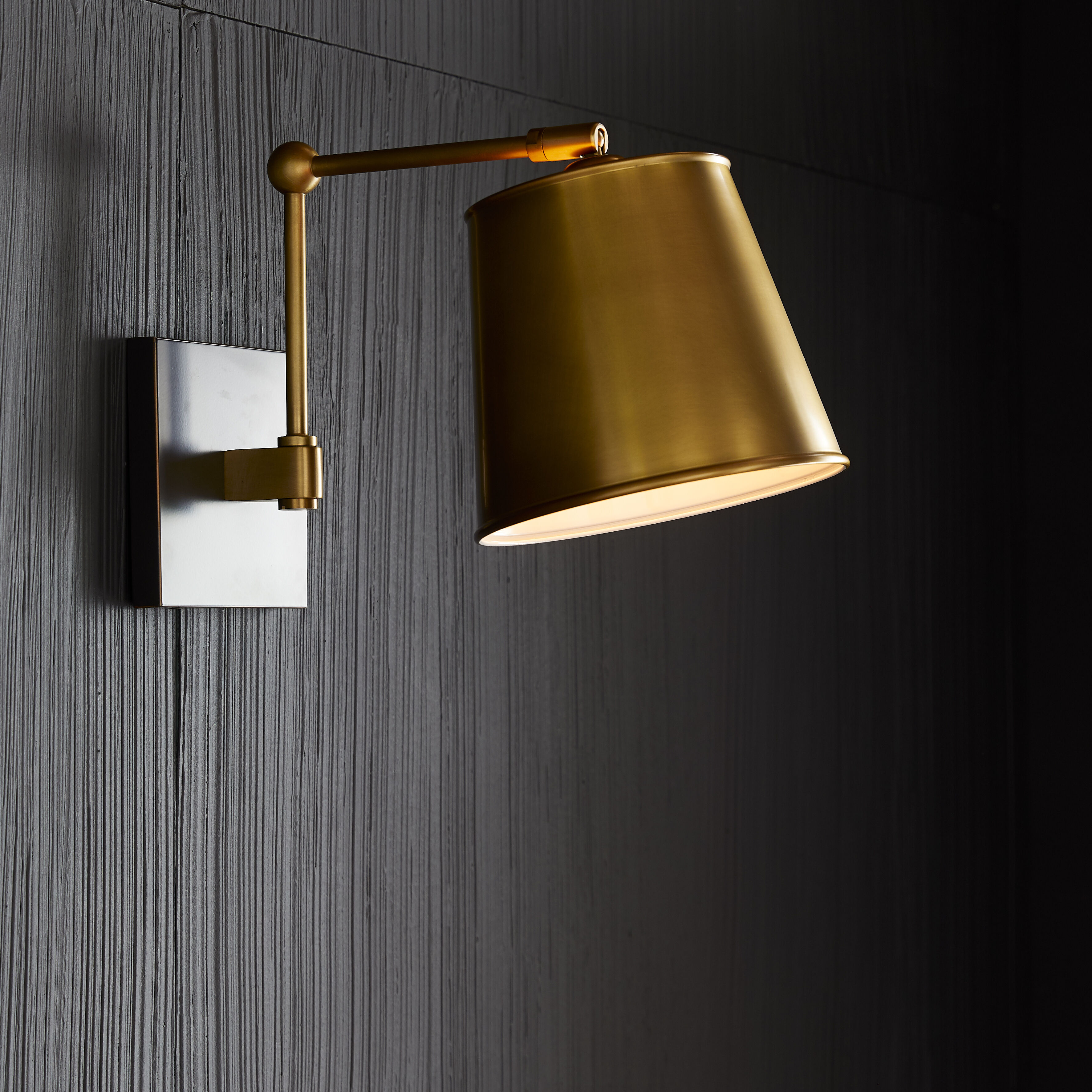 Watson Sconce Wall Light in Antique Brass/Oil Rubbed Bronze, Essential Lighting